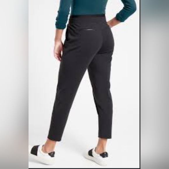 Athleta Pants - Athleta Black Venice Pintuck Pant Women's Size L
